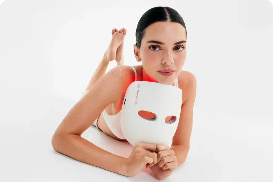 Theragun ambassador Kendall Jenner at home